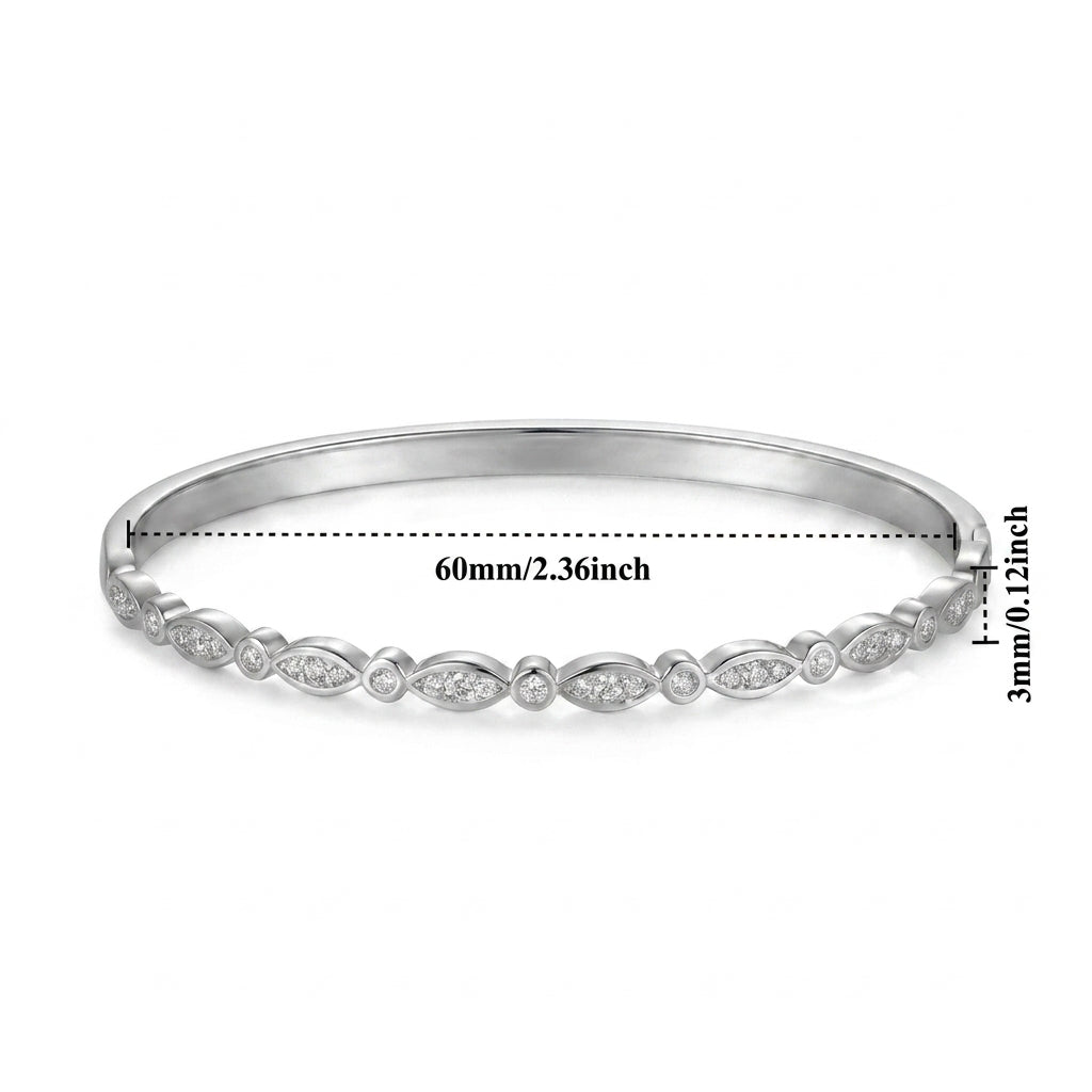 Pulsera elegante en oro con circonita
