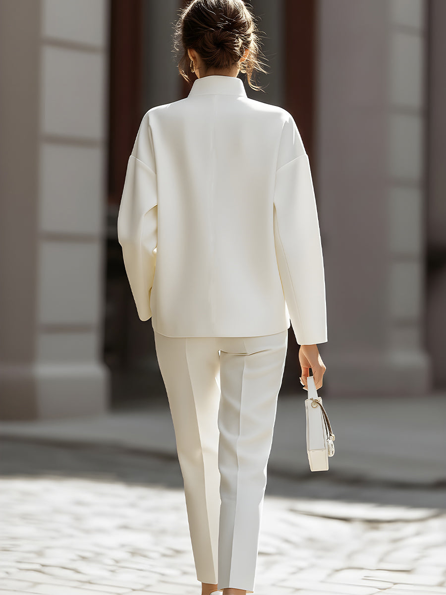 Claudia | Conjunto de Camisa Oversize y Pantalón Sastre