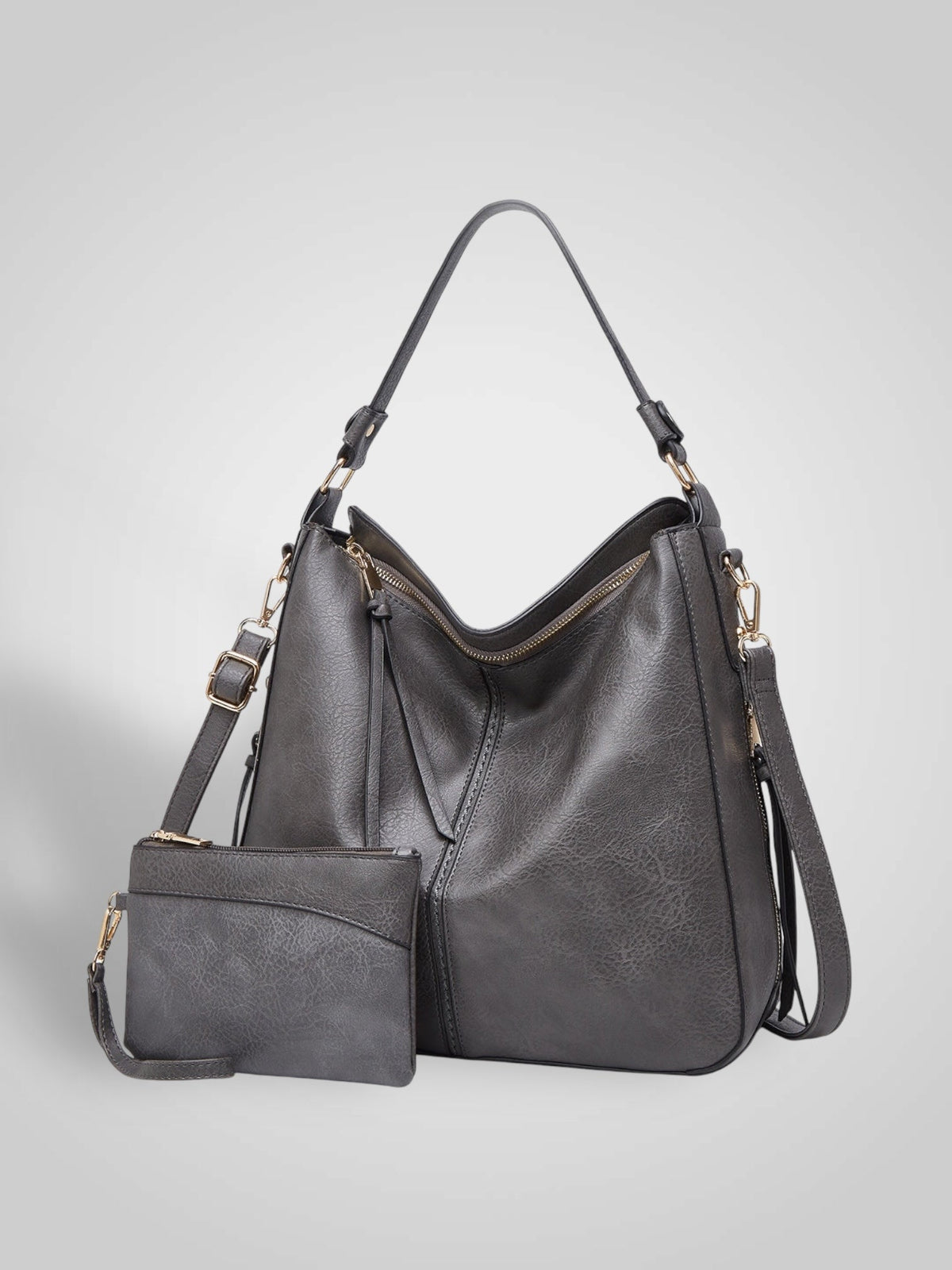Sofía | Bolso hobo de lujo de piel antirrobo