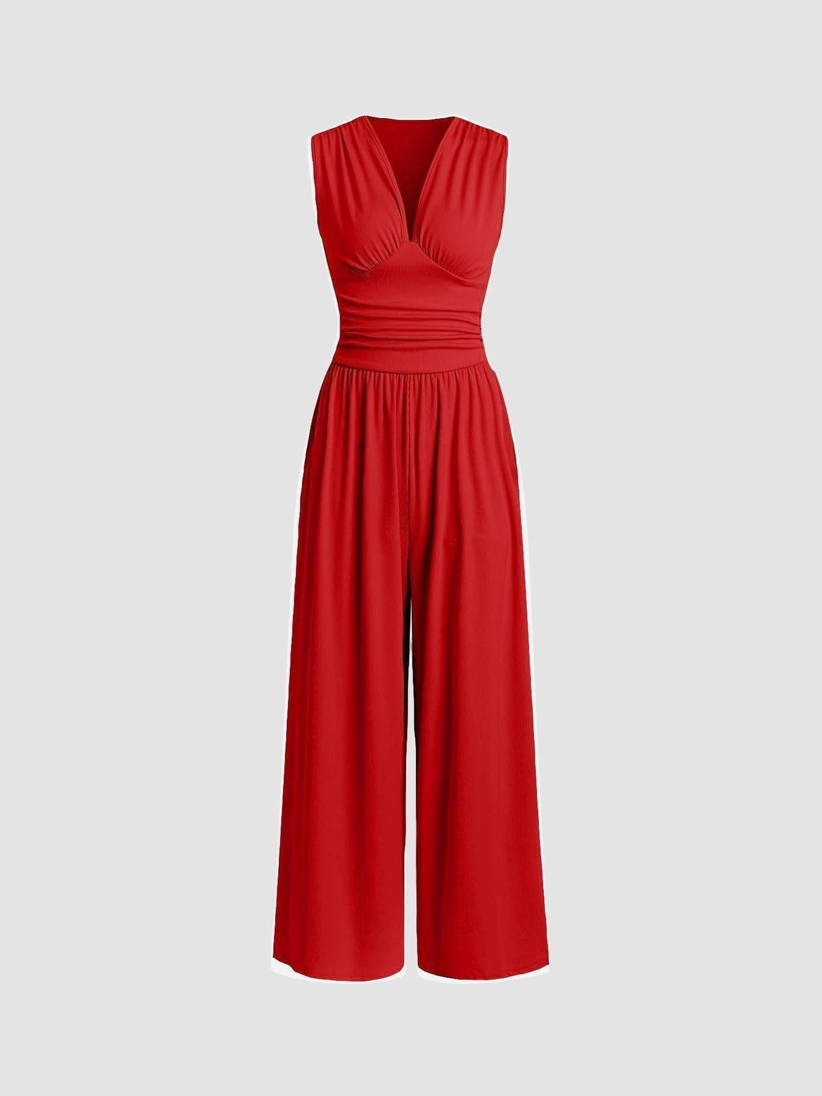 Charity – Mono elegante sin mangas y pierna ancha
