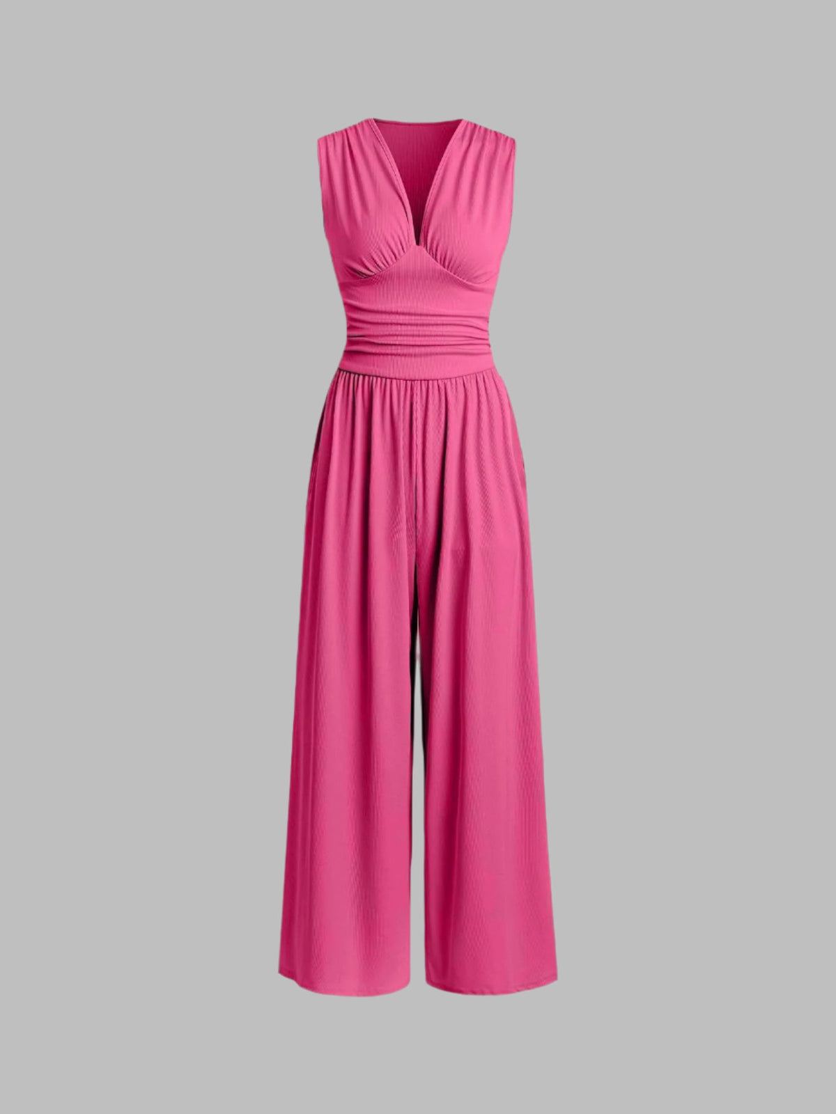 Charity – Mono elegante sin mangas y pierna ancha
