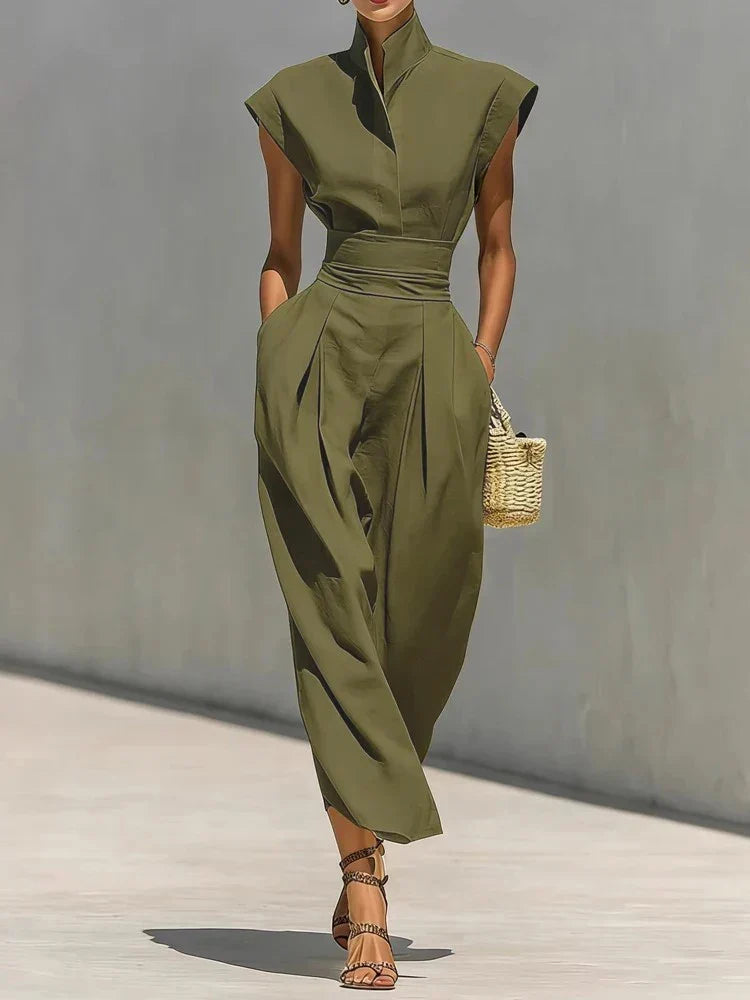 Vestido Midi Plisado Clara