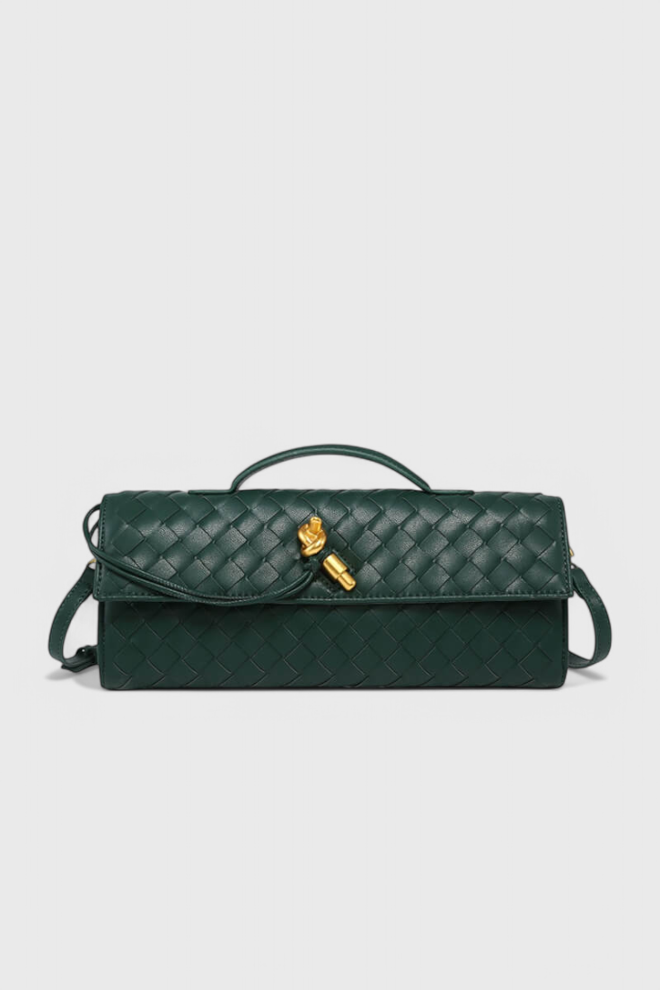 Melanie | Cartera de mano con lazo dorado