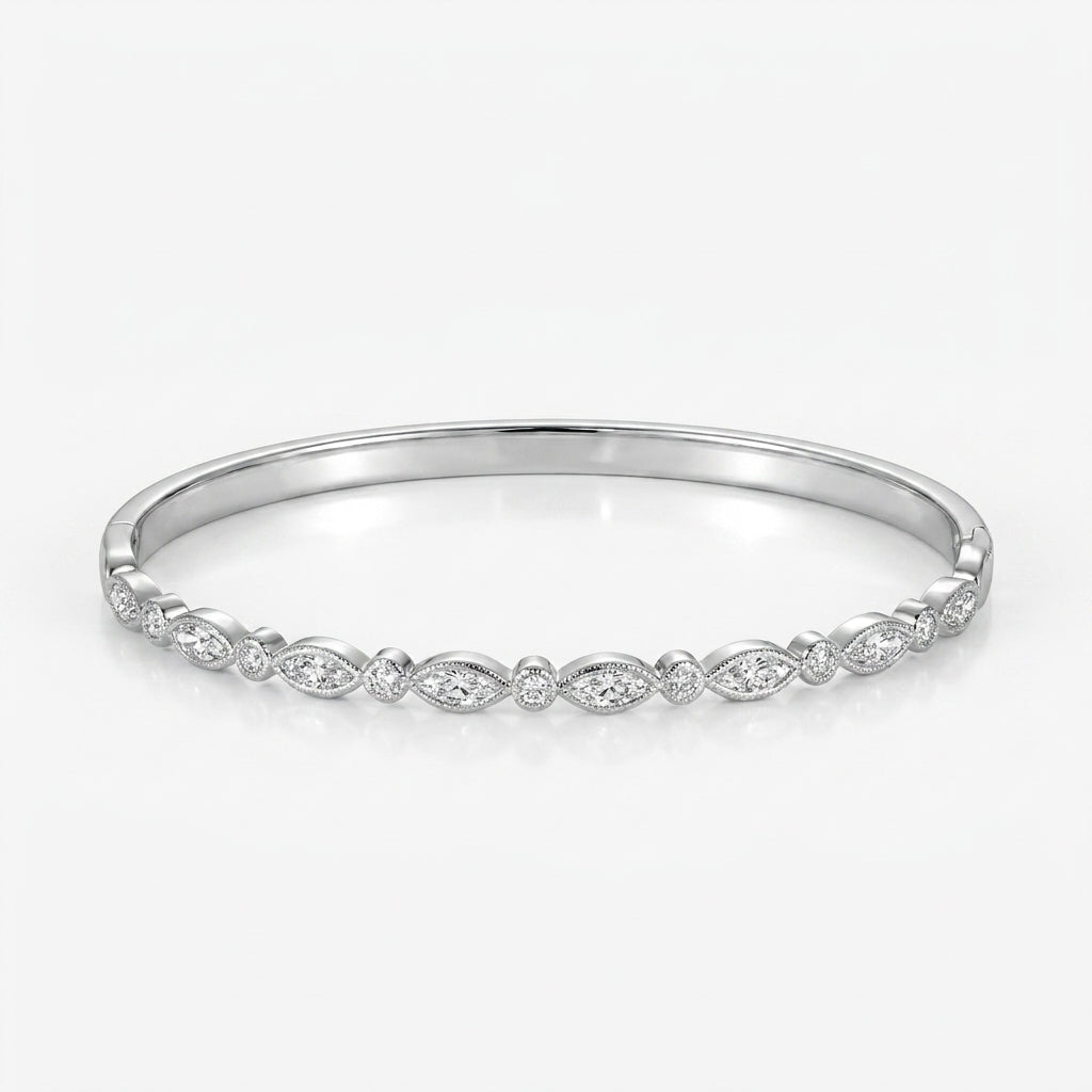 Pulsera elegante en oro con circonita
